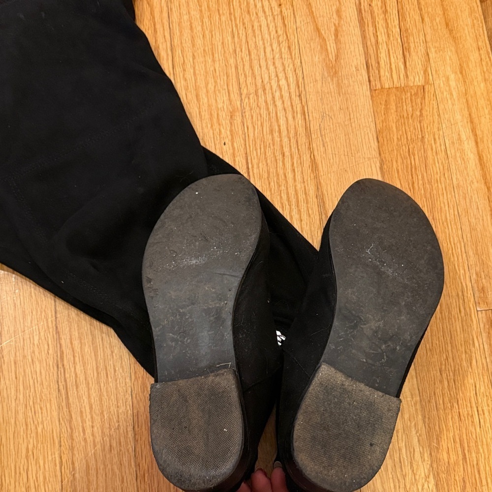 Steve Madden Black Over-the-Knee Boots - Picture 2 of 6